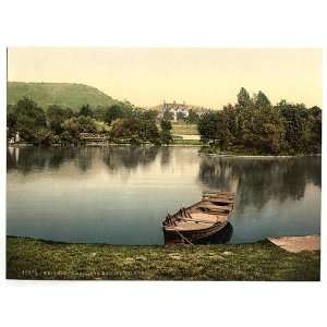 Photochrom Reprint of Whitworth Gardens, Darley Dale, Derbyshire 