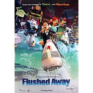 Flushed Away Intl Double Sided Original Movie Poster 27x40