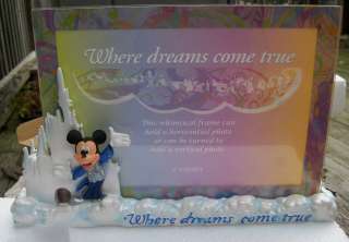   Park Merch. Where Dreams Come True Mickey Mouse Frame 4 x 6 NIB  