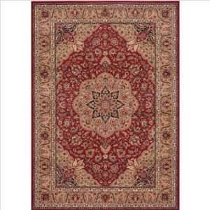  Shaw Rugs 3V8 01800 Inspired Design Antique Manor Red Oriental Rug 
