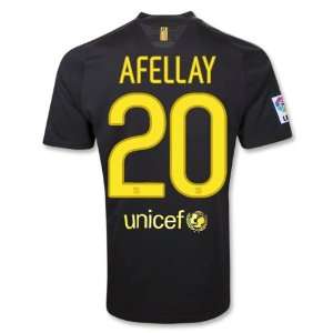  Nike Barcelona 11/12 AFELLAY Away Soccer Jersey Sports 