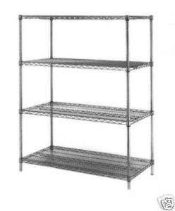 NEW COMMERCIAL KITCHEN CHROME WIRE SHELVES  21 X 48  