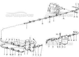 Ferrari 365 Front Supply Hose / Pipe # 9181755  