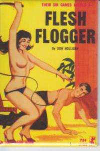 VINTAGE 60s s&m SLEAZE MAGNET 209 flesh flogger WHIPS  