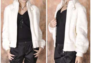 Fashion Faux Fur Womens Winter Coats Jackets DU.MALLEXE Fluffy Short 