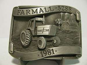   Farmall 5288 Tractor Limited Edition Fine Pewter Belt Buckle 474 / 500