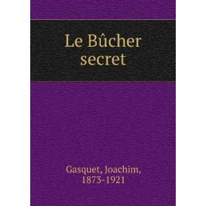  Le BÃ»cher secret Joachim, 1873 1921 Gasquet Books