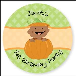  Little Pumpkin African American   24 Round Personalized 