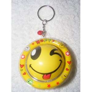  Deluxe Floating Key Chain  Smiley Face 