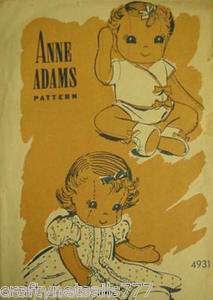 4931 Baby Doll 13 No Diaper Vintage Sew Pattern  