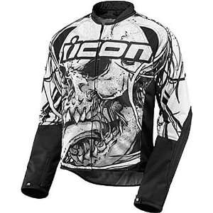Icon Hooligan 2 Etched Mens Textile Sports Bike Motorcycle Jacket 