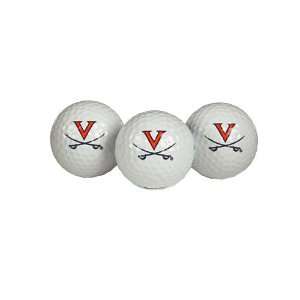  Virginia Cavaliers NCAA Logo Golf Balls   Sleeve of 3 
