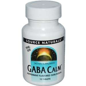  GABA Calm, Peppermint Flavored Sublingual, 10 Tablets 