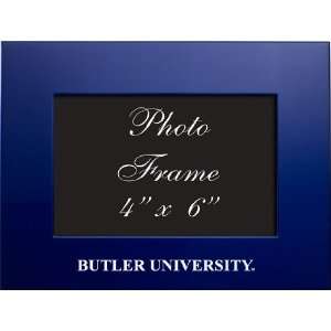 Butler University   4x6 Brushed Metal Picture Frame   Blue