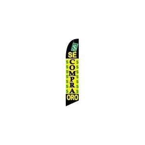  Se Compra Oro 12 foot SUPER Swooper Feather Flag With 