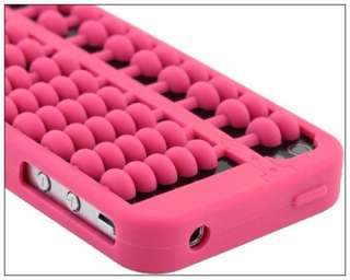   Abacus Silicone Gel Soft Case Cover For iPhone 4S 4 4G Peach  