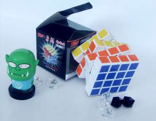 New 4x4x4 Rubiks Cube Magic Rubic Rubix Ghost Hand Speed Cube White 