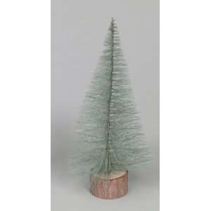   Blue Spruce Village Artificial Christmas Trees with Wooden Bases 12
