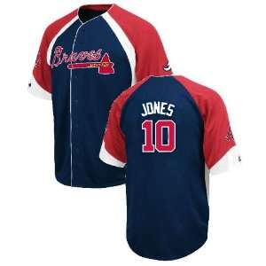   Jones Atlanta Braves Embroidered Wheelhouse Jersey