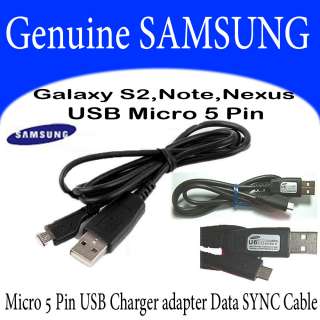   USB 2.0 Galaxy S2 Note Nexus USB Micro 5 Pin Data&Charging cable