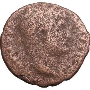  120AD Ancient Roman Coin EMPEROR HADRIAN Goddess Pietas 