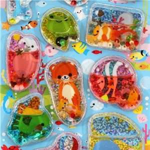   water capsule sticker cute marine animals Japan kawaii Toys & Games