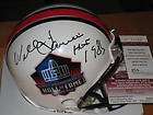Willie Lanier signed Chiefs Hall of Fame HOF Mini Helmet JSA