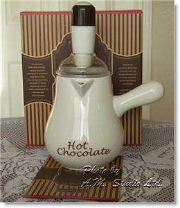 Williams Sonoma Hot Chocolate Pot with Frother   NIB  