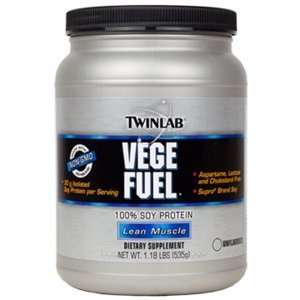  Twinlab Vege Fuel   100% Soy Protein Unflavored 1.18 lbs 