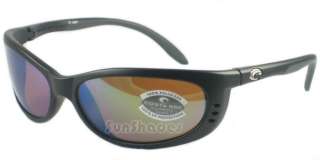   del Mar Fathom Black Green Polarized 580 Glass Lens Sunglasses  