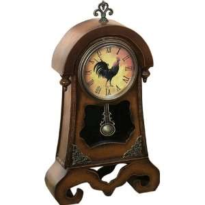  Rooster Pendulum Clock NEW