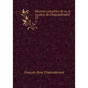   vicomte de Chateaubriand. 33 FranÃ§ois RenÃ© Chateaubriand Books