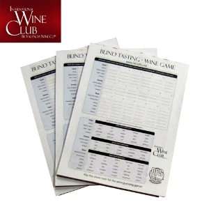 Blind Wine Tasting Game Score Pads   3 Pack  Kitchen 