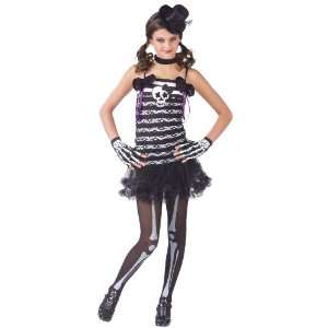Lets Party By FunWorld Skeleton Sweetie Child Costume / Black   Size 
