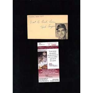  Herb Conyers Indians signed autographed GPC JSA   MLB Cut 