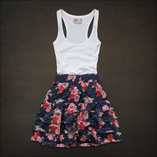 NWT Hollister Bettys Floral Tier Sun Dress Skirt S NEW  