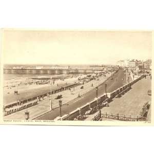   Vintage Postcard Marine Parade, looking west, Brighton England UK