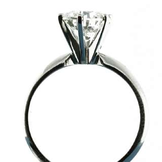 00 ct Diamond engagement ring round brilliant cut D color SI1 