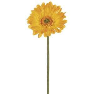  Faux 19 Large Gerbera Daisy Spray x1 Yellow (Pack of 12 