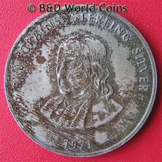   weight gr oz diameter mm 1971 token na xf silver 925 7 23 26
