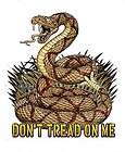   DONT TREAD ON ME RATTLESNAKE USA STICKER/DECAL Art by 7.62 Design