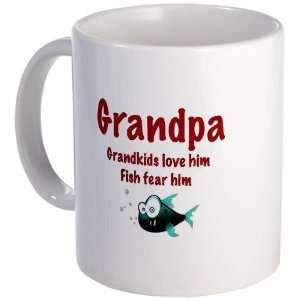  Grandpa   Fish fear him Funny Mug by  Kitchen 