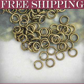   SHIP fashion Iron Round Antique Brass Open Jump Rings wholesale JR0026