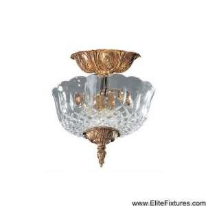   Traditional / Classic Olde Brass Semi Flush Mount Cortland Collection