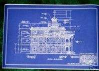 Disneyland HAUNTED HOUSE Blue Prints Inside & Out  