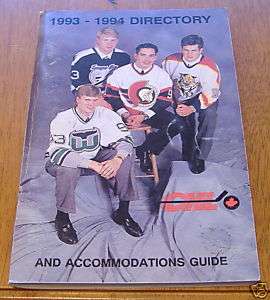 CHL directory 1993  94 guide ohl / whl /lhmq  