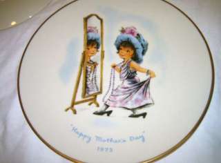GORHAM Moppets 1973 74 75 Mothers Day plates in box  