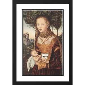  Cranach the Elder, Lucas 28x40 Framed and Double Matted 
