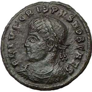  CRISPUS Caesar 320AD Rare Authentic Ancient Roman Coin 