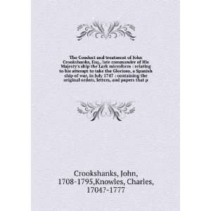   John, 1708 1795,Knowles, Charles, 1704? 1777 Crookshanks Books